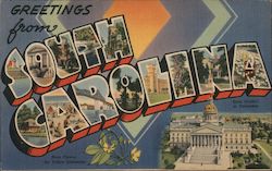 Greetings from South Carolina Postcard