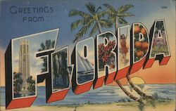 Greetings from Florida Postcard