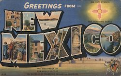 Greetings from New Mexico Postcard