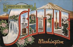 Greetings from Seattle Postcard