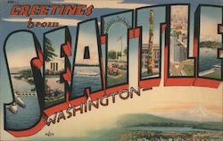 Greetings from Seattle Postcard