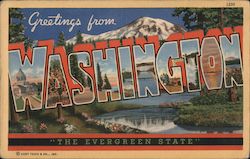 Greetings from Washington Postcard