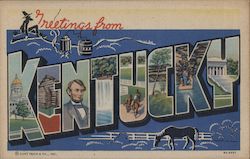 Greetings from Kentucky Postcard Postcard Postcard