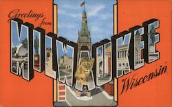 Greetings from Milwaukee Postcard