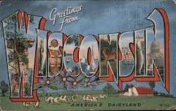 Greetings from Wisconsin Postcard