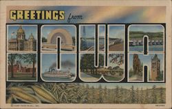 Greetings from Iowa Postcard