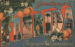 Greetings from Florida Postcard