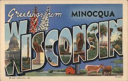 Greetings from Wisconsin Postcard