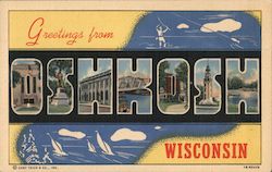 Greetings from Oshkosh Postcard