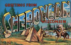 Greetings from Sheboygan Wisconsin Postcard Postcard Postcard