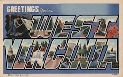 Greetings from West Virginia Postcard