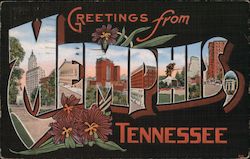 Greetings from Memphis Postcard
