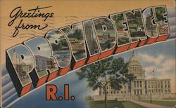 Greetings from Providence Postcard