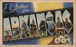 Greetings from Arkansas Postcard