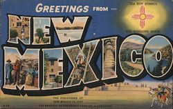 Greetings from New Mexico Postcard