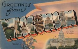 Greetings from Wisconsin Postcard