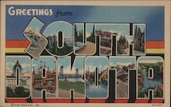 Greetings from South Dakota Postcard