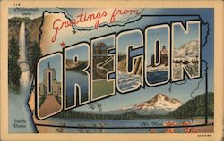 Greetings from Oregon Postcard Postcard Postcard