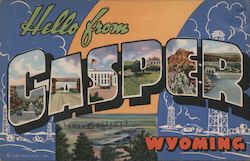 Greetings from Casper Wyoming Postcard Postcard Postcard