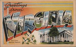 Greetings from Virginia Postcard