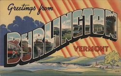 Greetings from Burlington Postcard