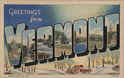 Greetings from Vermont Postcard