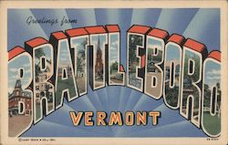 Greetings from Brattleboro Postcard