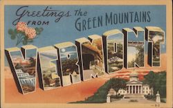 Greetings from Green Mountains Postcard