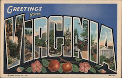 Greetings from Virginia Postcard