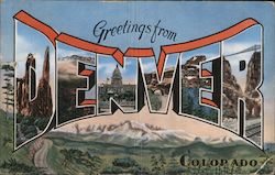 Greetings from Denver Postcard