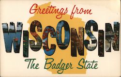 Greetings from Wisconsin Postcard