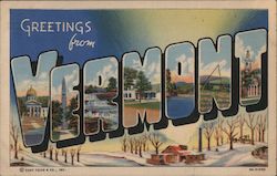 Greetings from Vermont Postcard