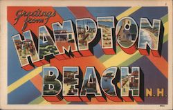 Greetings from Hampton Beach New Hampshire Postcard Postcard Postcard