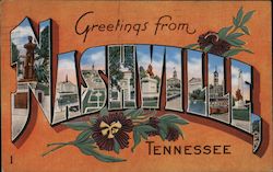 Greetings from Nashville Postcard