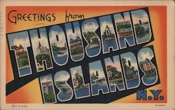 Greetings from Thousand Islands Postcard