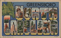 Greetings from Greensboro Postcard