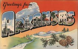 Greetings from Arkansas Postcard