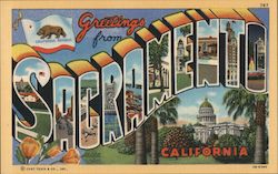 Greetings from Sacramento Postcard