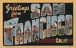 Greetings from San Francisco Postcard
