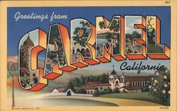 Greetings from Carmel Postcard