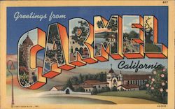 Greetings from Carmel Postcard