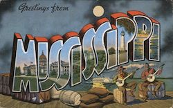 Greetings from Mississippi Postcard