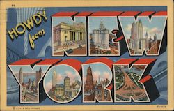 Greetings from New York Postcard