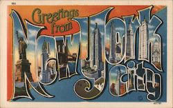 Greetings from New York City Postcard