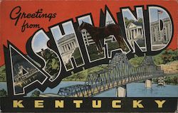 Greetings from Ashland Kentucky Postcard Postcard Postcard