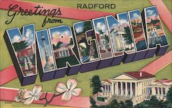 Greetings from Radford Postcard