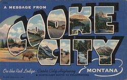 Greetings from Cooke City Montana Postcard Postcard Postcard