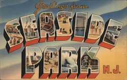 Greetings from Seaside Park Postcard