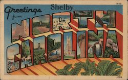 Greetings from Shelby Postcard