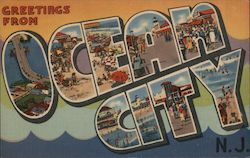 Greetings from Ocean City Postcard